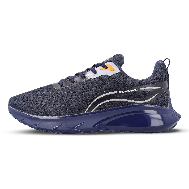 ZYLOK Men's Lace-up Sports Shoe - Navy Blue