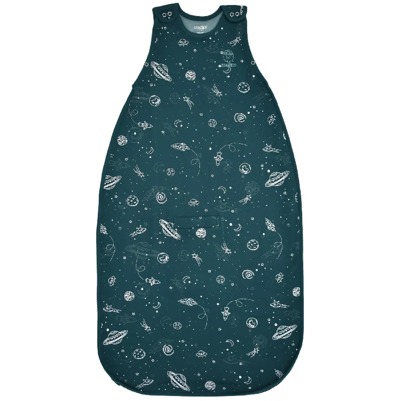 4 Season® Ultimate Baby Sleep Bag, Merino Wool & Organic Cotton, Space - GLOW IN THE DARK