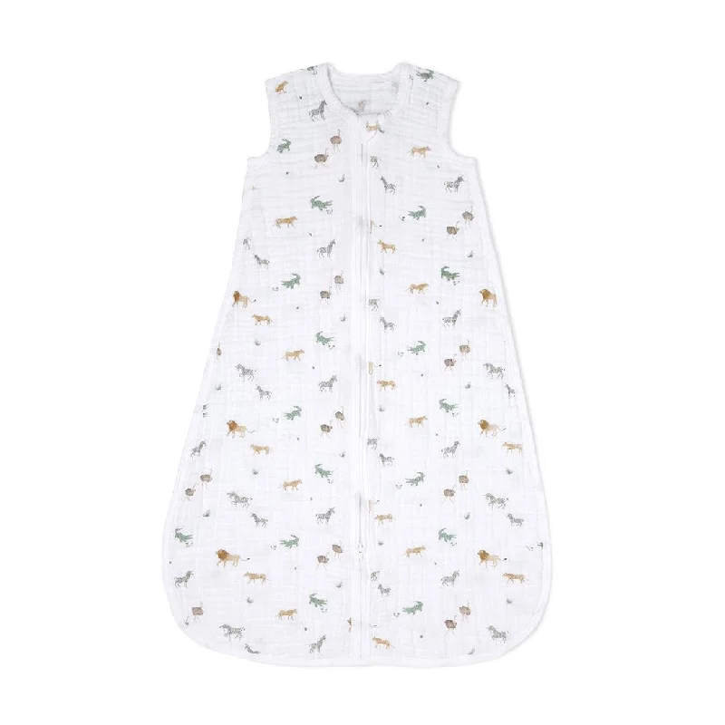 aden + anais Organic Cotton Muslin Light Sleeping Bag 1.0 Tog - Safari Dreams