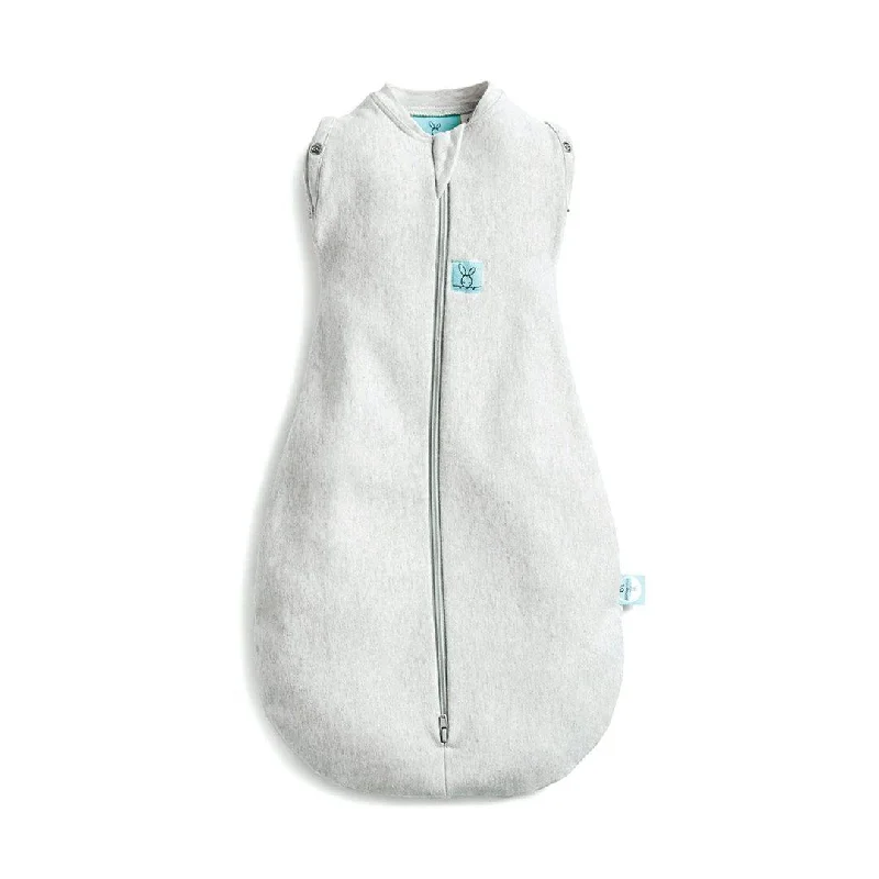 ergoPouch Organic Summer Cocoon Swaddle Sleeping Bag - Grey Marle - 0.2 TOG