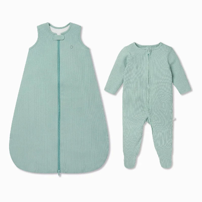 Ribbed Front Opening Bedtime Set 1.5 TOG