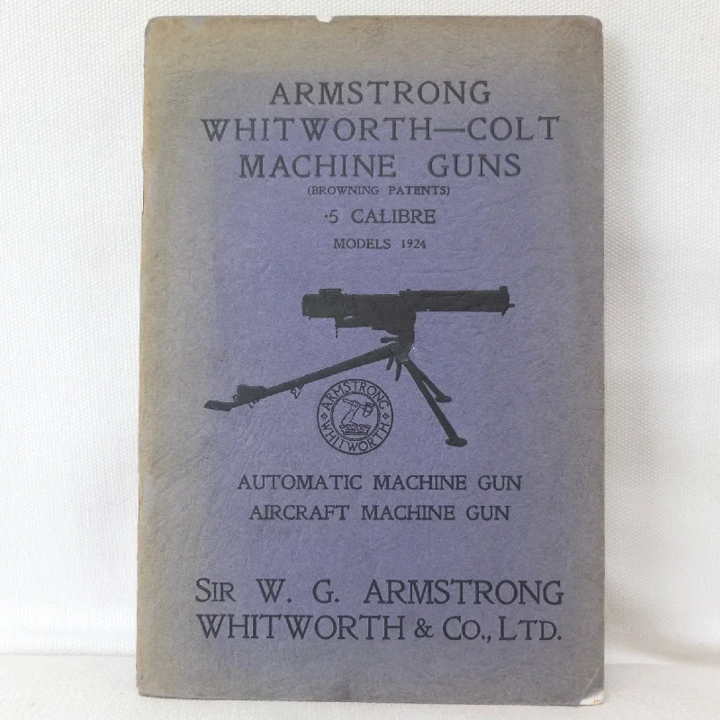 Armstrong  Whitworth Machine Gun Handbook (1926)