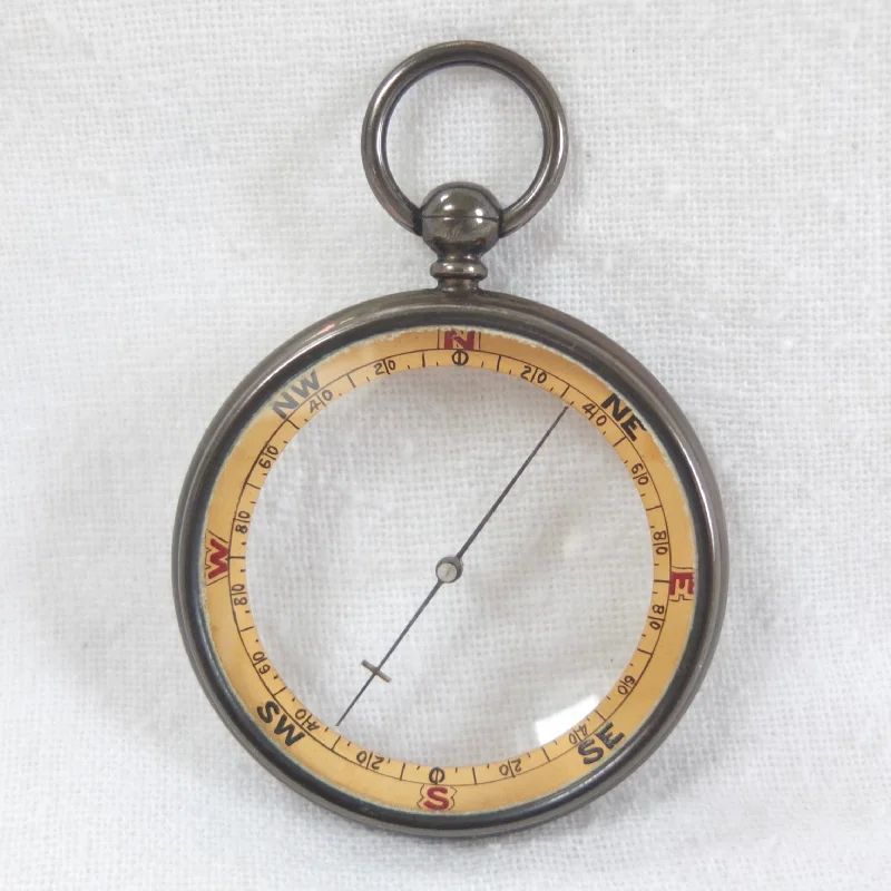 Barker Pebble Lens Pocket Compass c.1890