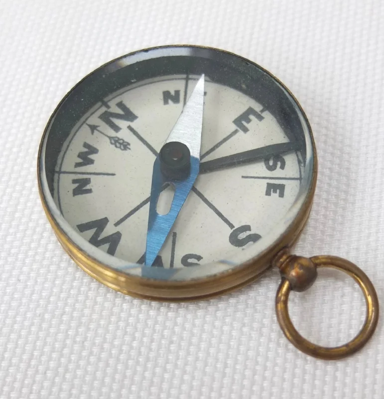 Brass Cased Pocket Compass c.1900