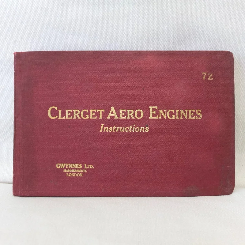 Clerget 7Z Aero Engine Manual (1916)