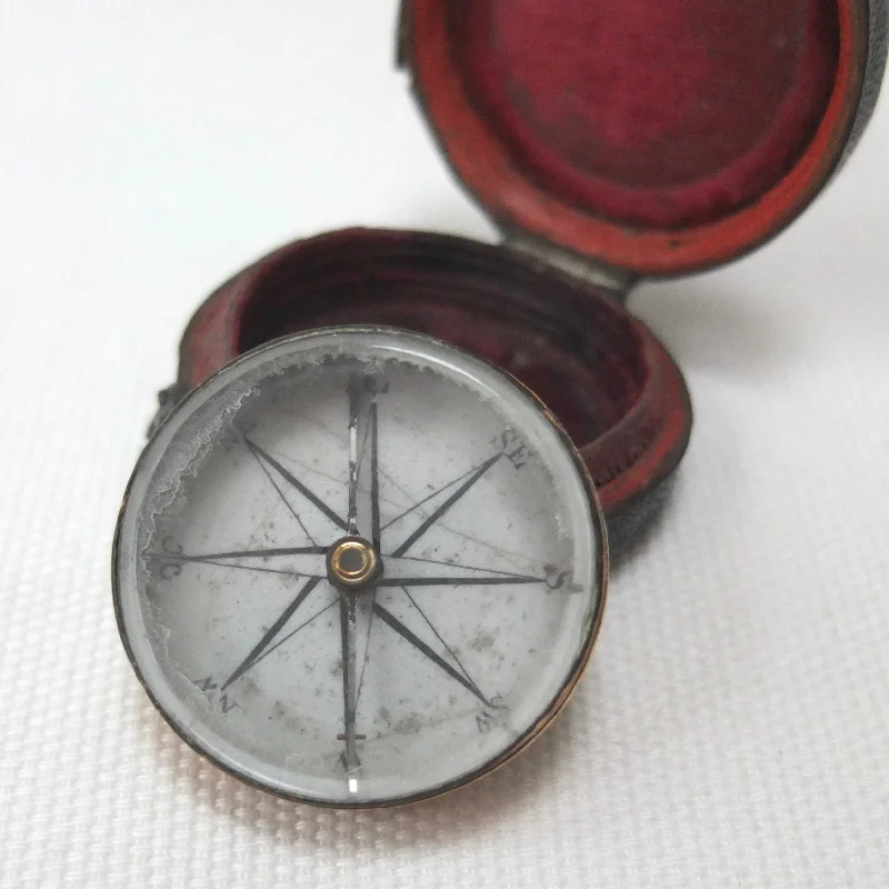 Georgian Pocket Compass & Case c.1790