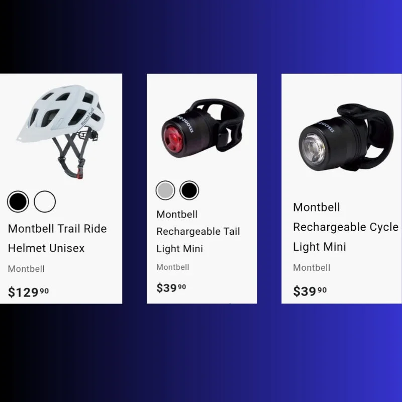 Cycling Safety Bundle-3: Helmet + Lights - Black/ Black