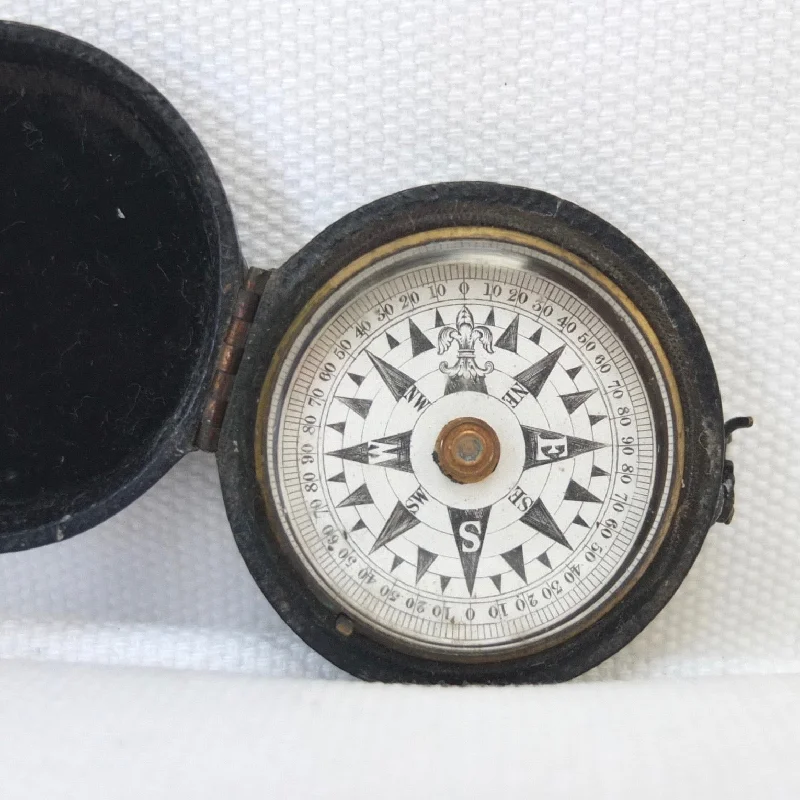 Francis Barker Leather Cased Pocket Compass (c.1875)