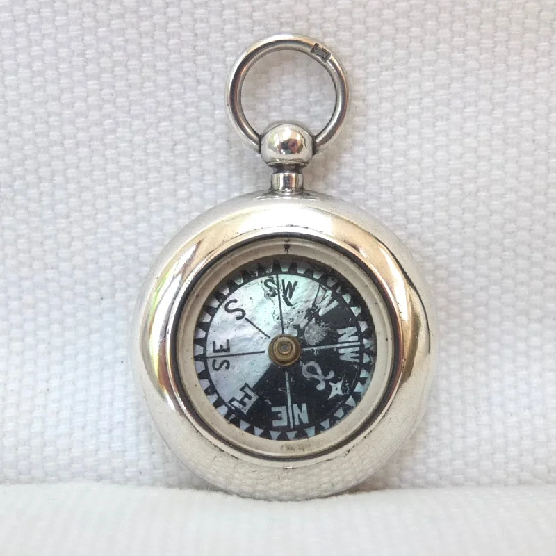 Francis Barker & Son Silver Pocket Compass (1897)