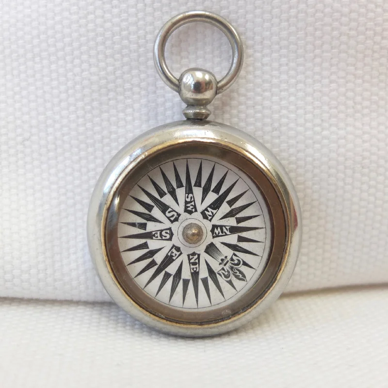 Georgian Nickel Silver Pocket Compass c.1830