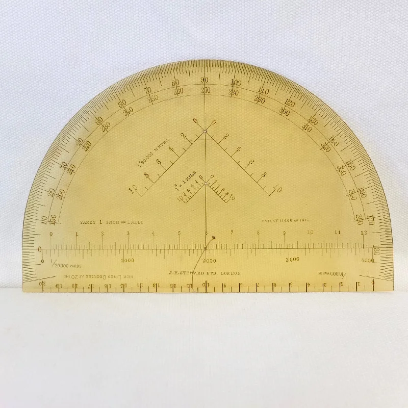 J. H. Steward British Army Protractor (1935)