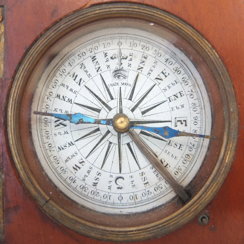 James Parkes Early Victorian Wooden Box Compass c.1850