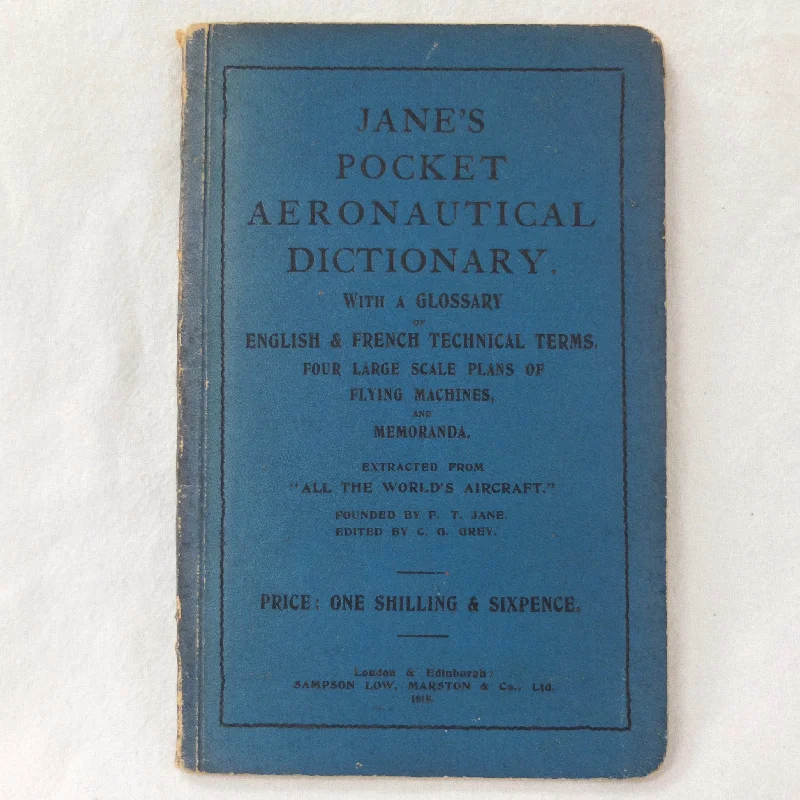 Jane's Pocket Aeronautical Dictionary (1918)