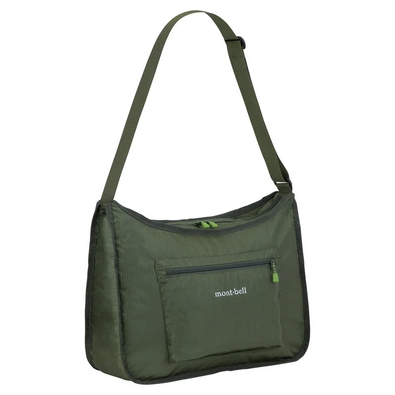 Montbell Lightweight Shoulder Bag M 14 Litres - Casual Foldable Khaki Green