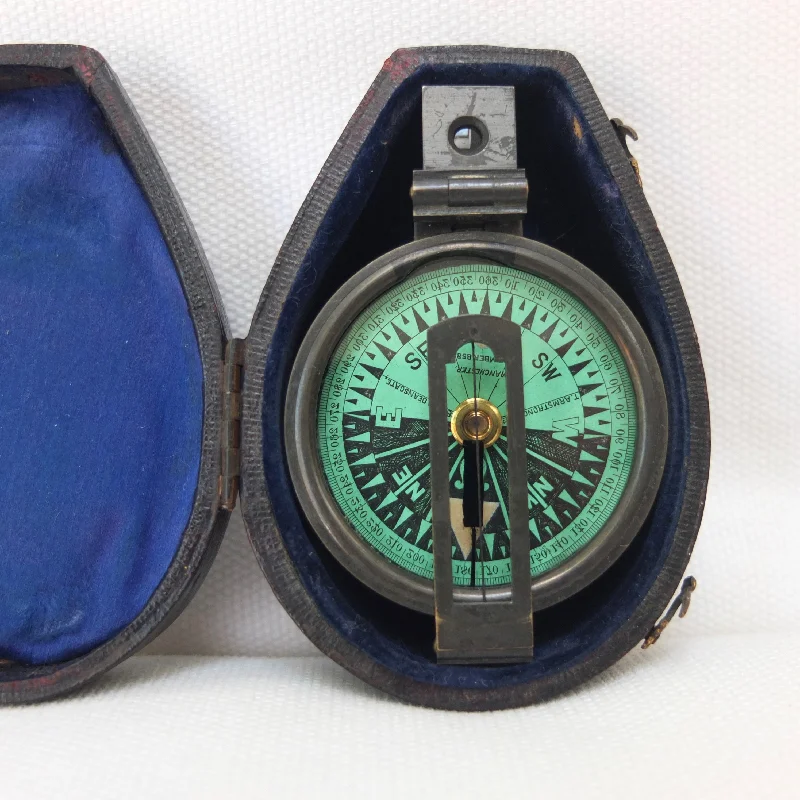 Thomas Armstrong Prismatic Pocket Compass & Case c.1880