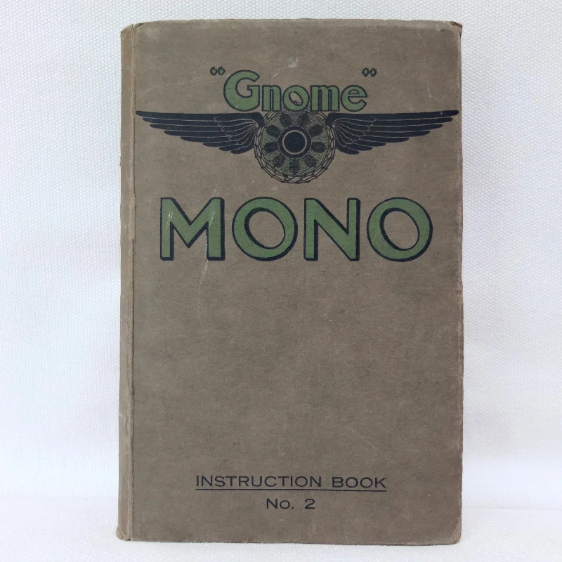 WW1 Gnome Mono Aero Engine Manual (1916)