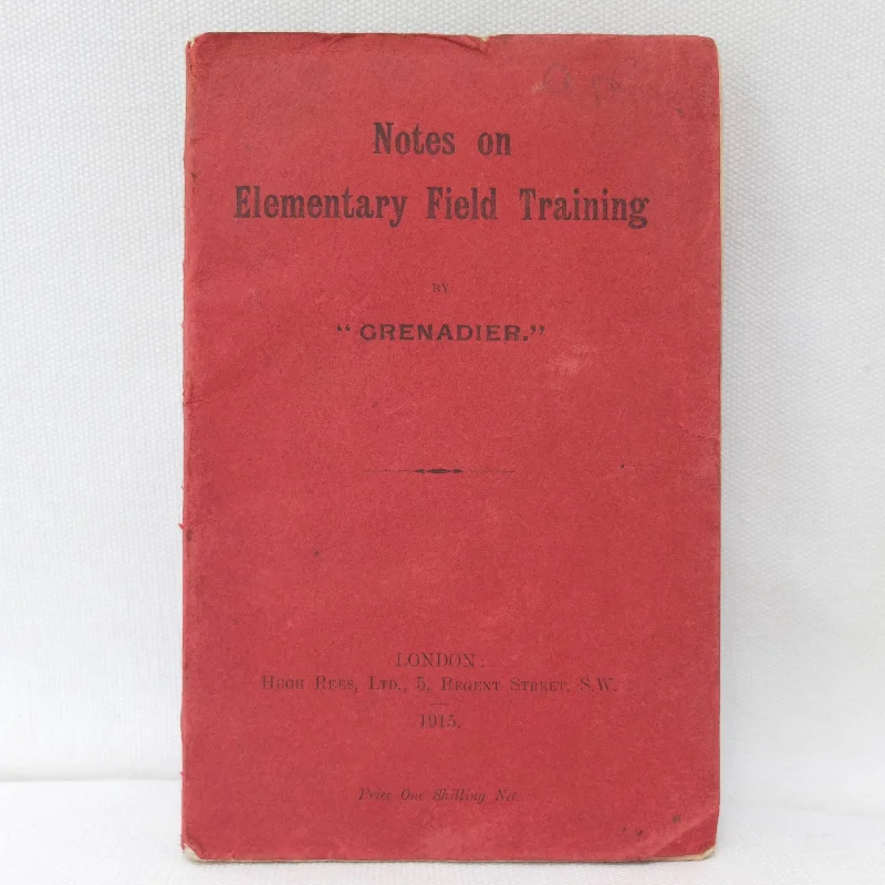 WW1 Trench Warfare Manual (1915)