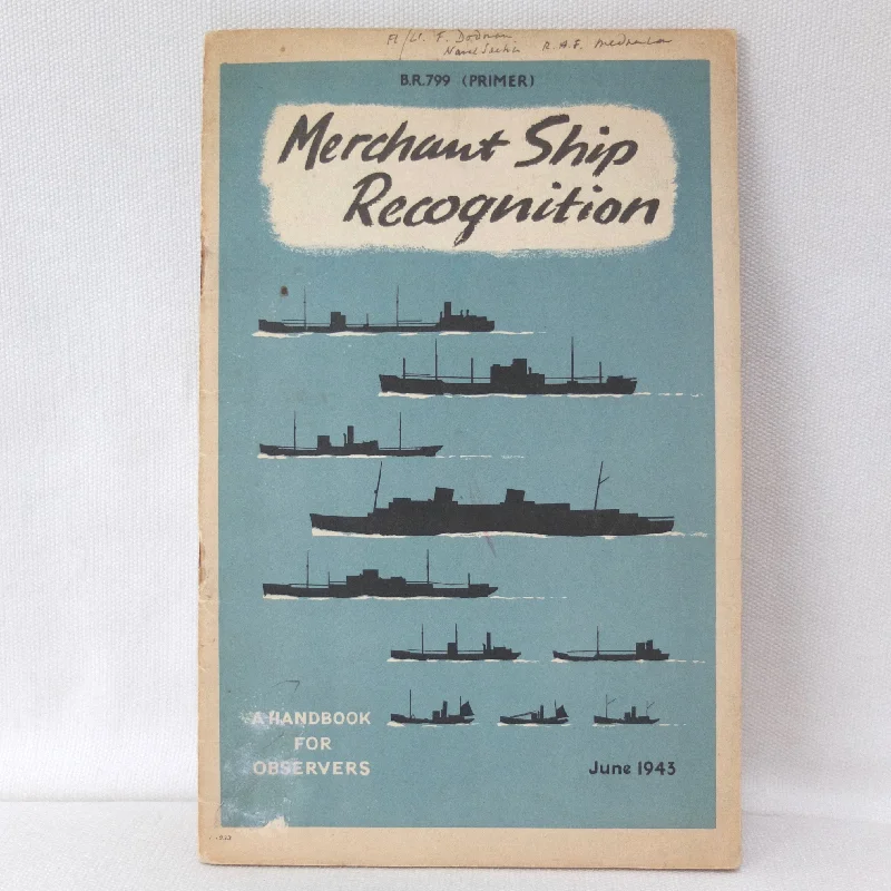 WW2 RAF Pilot's Naval Recognition Manual (1943)